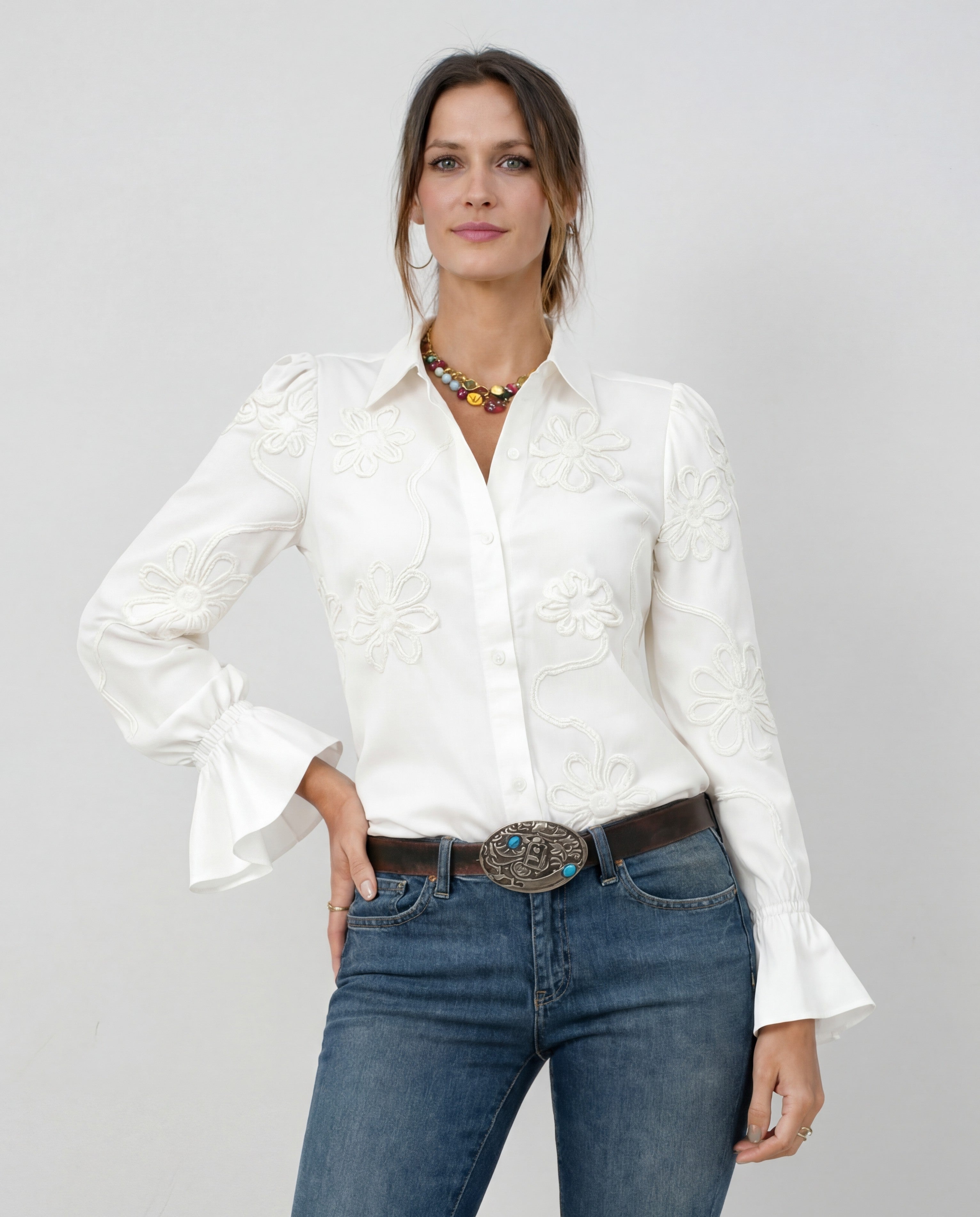 Blusa Bordado Elegance