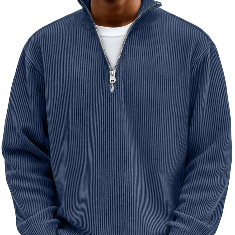 Jersey de punto half-zip para hombre