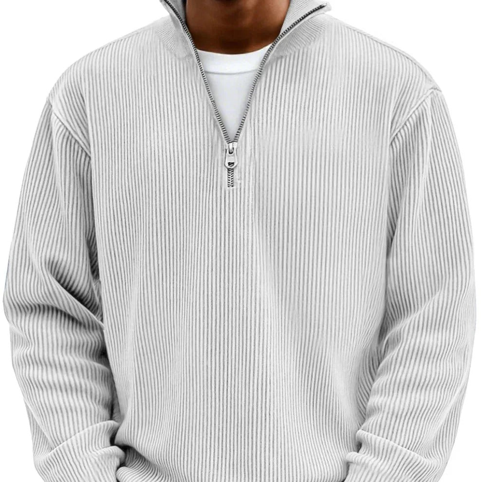 Jersey de punto half-zip para hombre