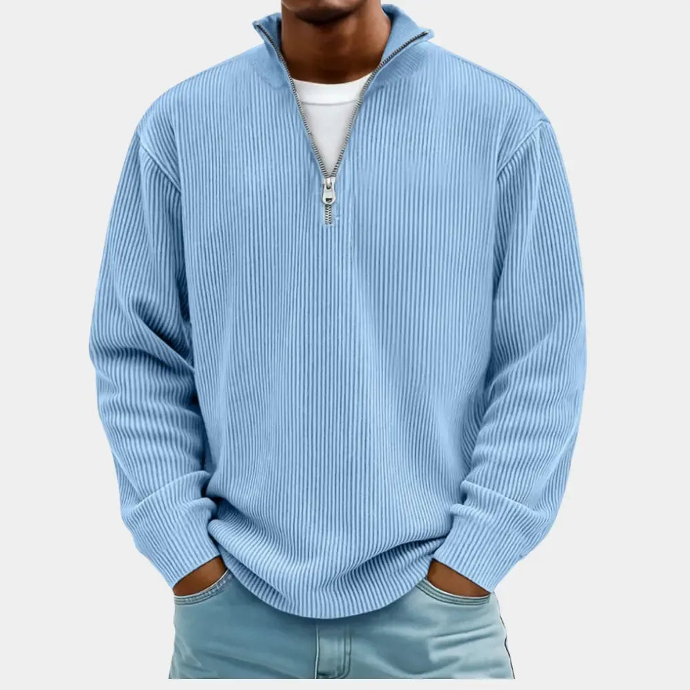 Jersey de punto half-zip para hombre