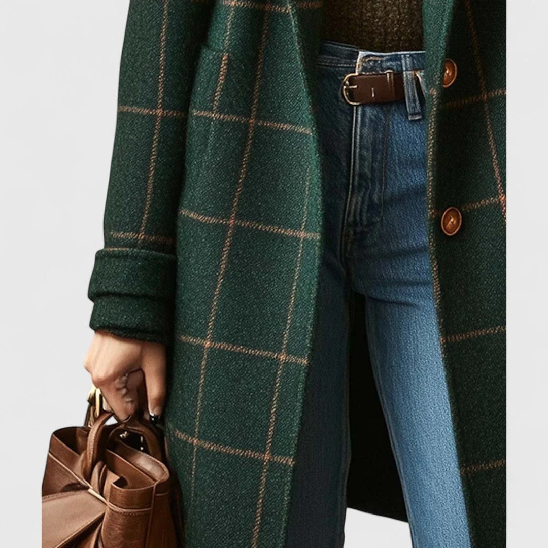 Abrigo Vintage Check