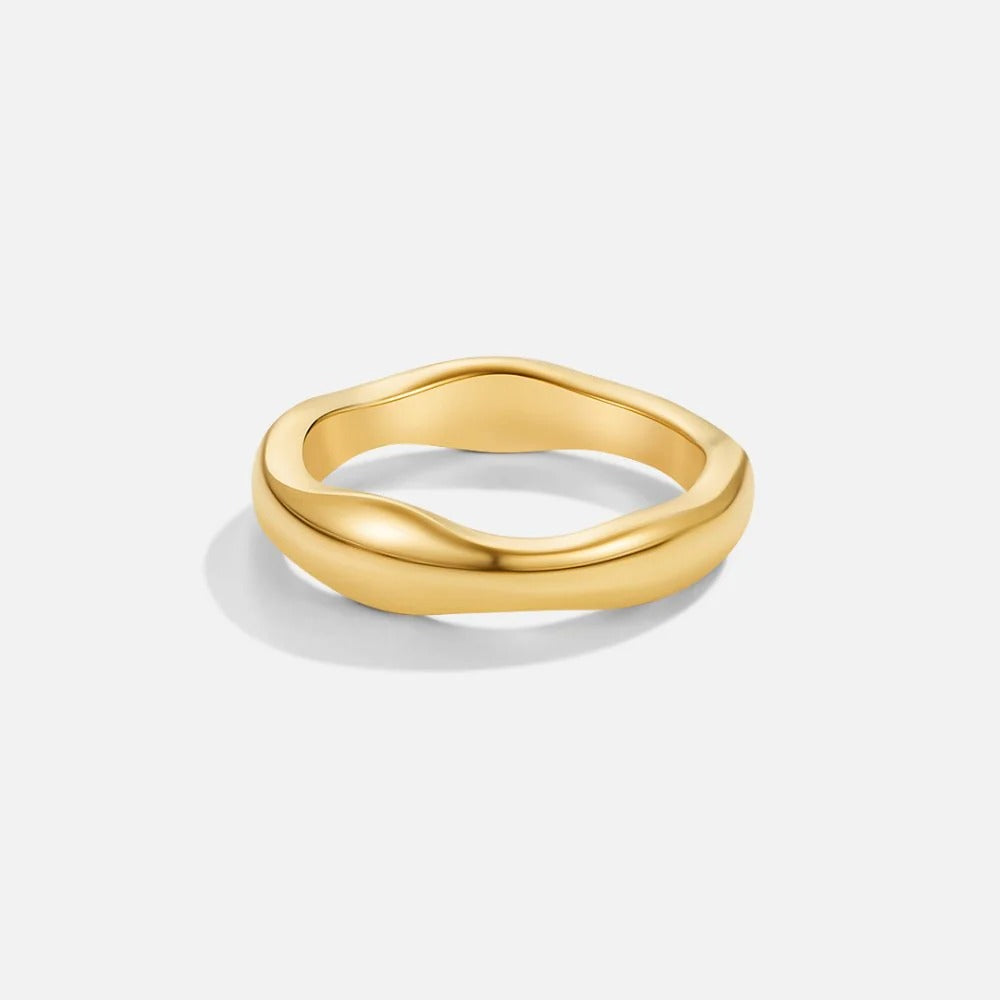Anillo Ola Dorada