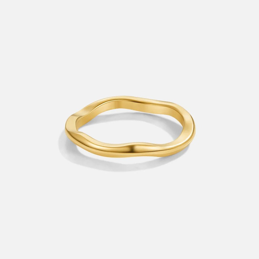 Anillo Ola Dorada